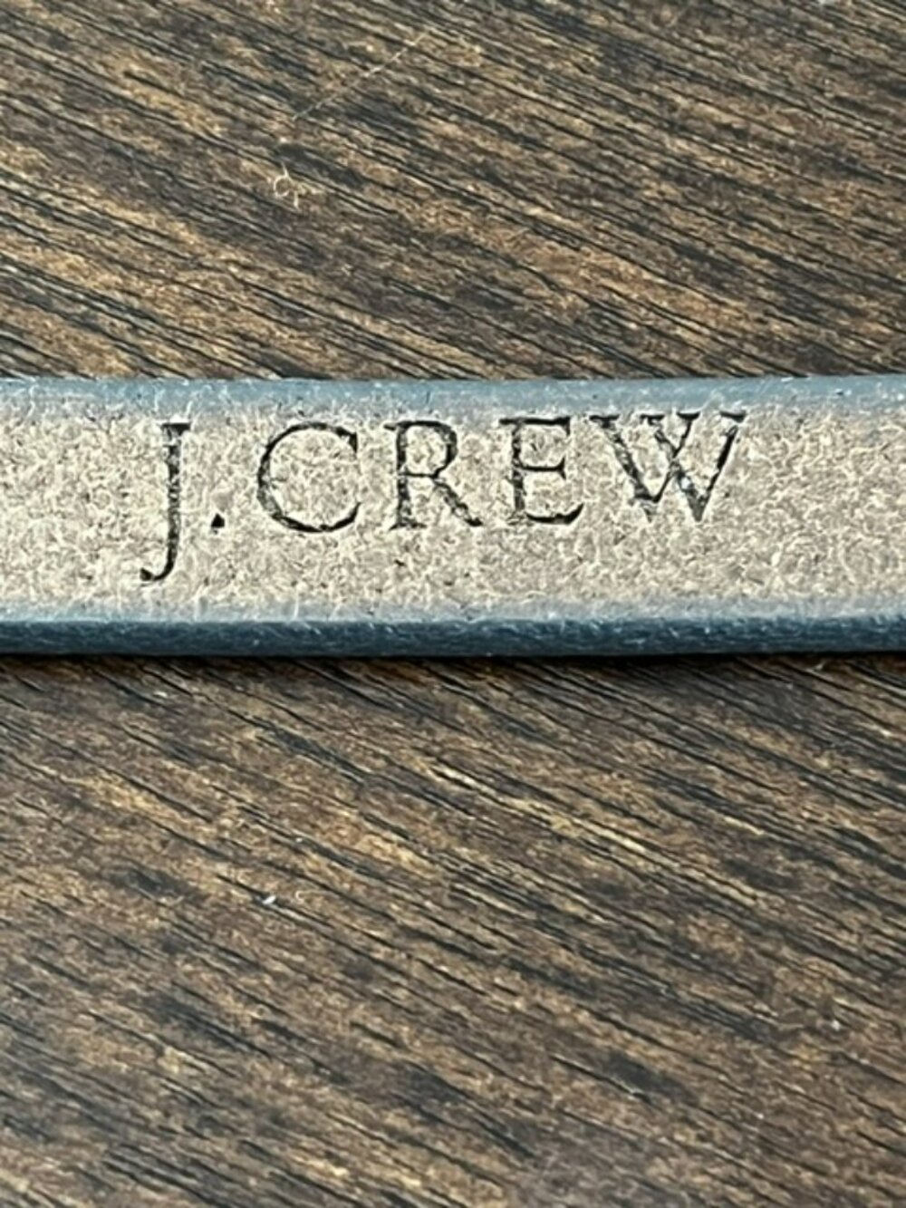J. Crew Italian Leather Skinny Belt Brown Brass Tone Buckle Made in USA Small - Picture 4 of 7